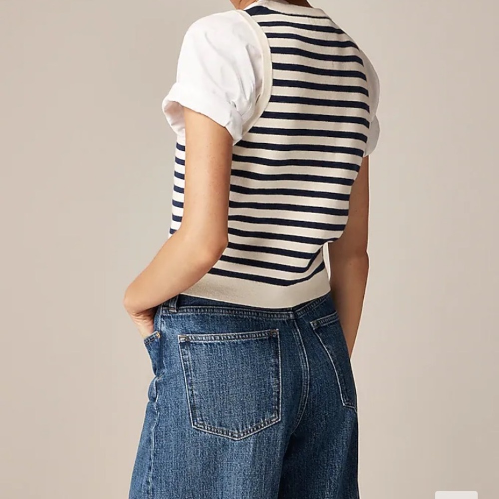 NWOT JCREW CROPPED VEST